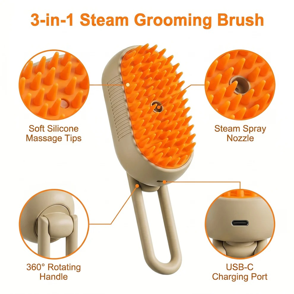 Electric Pet Massage Comb for Pet (Multicolor)