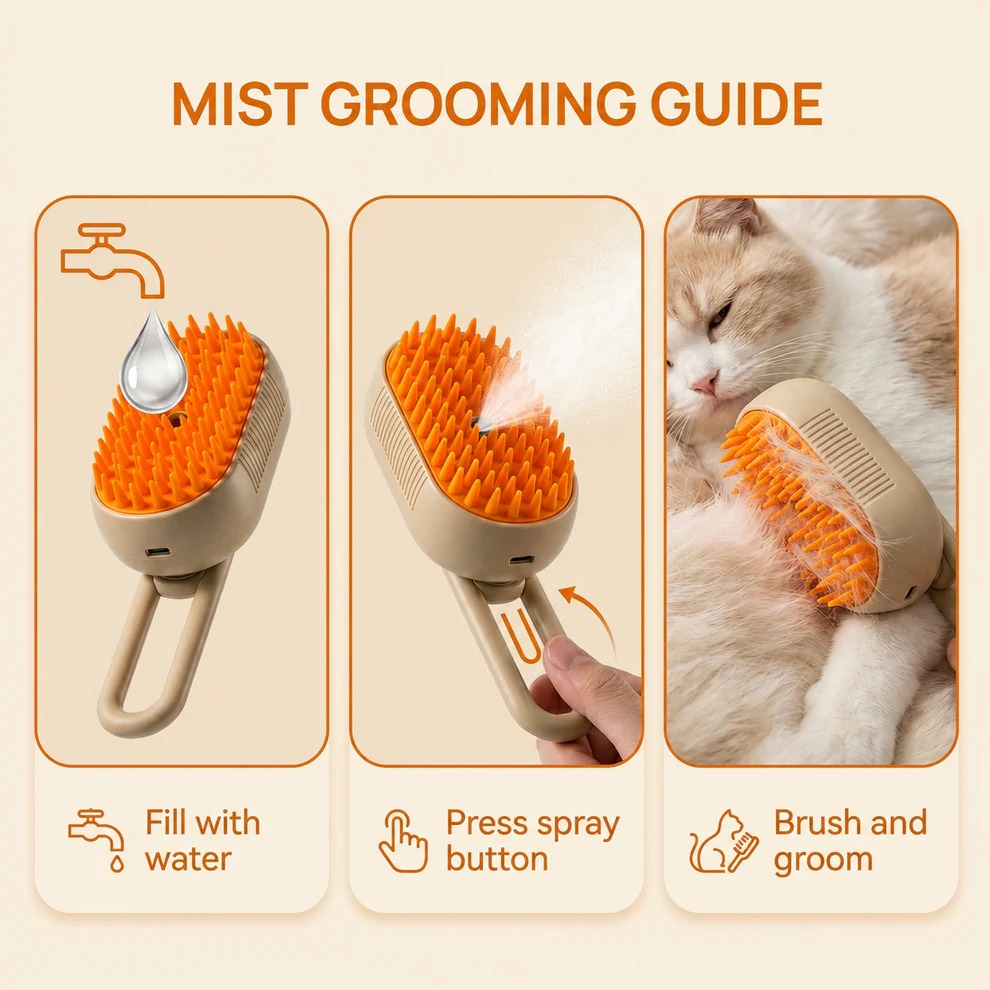 Electric Pet Massage Comb for Pet (Multicolor)